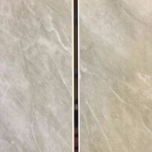 Grey Marble Chrome 5mm Bathroom Wall Cladding