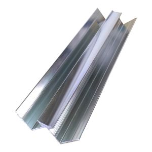 Aluminium Bright Silver Internal Corner 10mm Trim