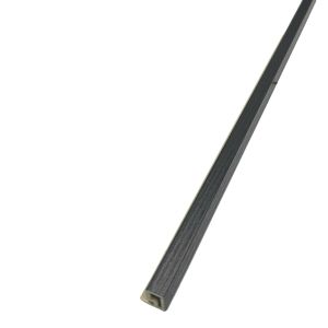 Anthracite Oak Slat Wall Panel Trim - Small Right
