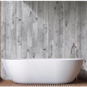 Distressed Oak Light Grey Wall Panel