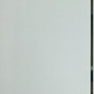 Gloss White Chrome Inlay 5mm Bathroom Panel