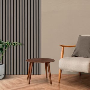 Grey Oak Acoustic Slat Wall Panel 0.6m x 2.4m