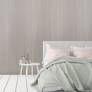 Light Grey Oak Slat Wall Panel Small Design