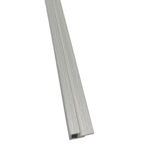 Light Grey Oak Slat Wall Panel Trim - Small Left