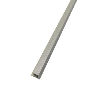 Light Grey Oak Slat Wall Panel Trim - Small Right
