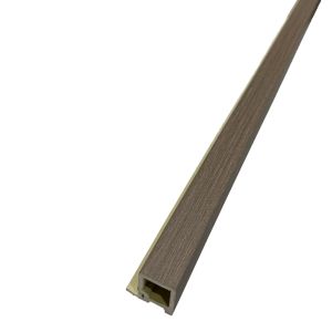 Light Walnut Slat Wall Panel Trim - Large Right