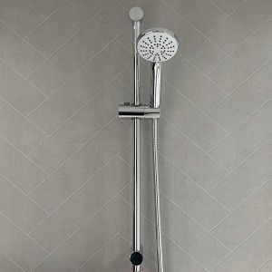 Stone Grey Chevron PVC Shower Panel 1m