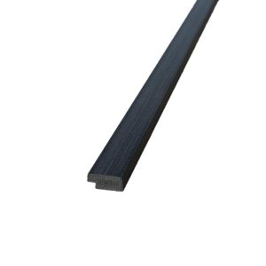 Sulcado Charcoal 3D Slat Wall Panel Trim Right