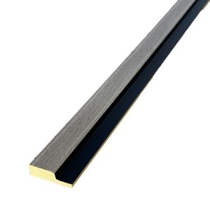 Sulcado Grey Oak 3D Slat Wall Panel Trim Left