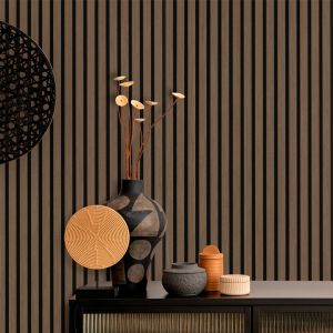 Walnut Acoustic Slat Wall Panel 0.6m x 2.4m