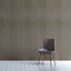 Dark Grey Oak Slat Wall Panel Large Design