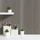 Dark Grey Oak Slat Wall Panel Small Design