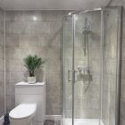 Grey Brick Grout Line Tile Effect PVC Panel