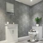 Grey Concrete Gloss PVC Panel 5mm