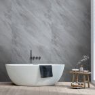 Grey Ocean Marble PVC Shower Panel 1m