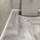 Herringbone Dark Grey Oak SPC Waterproof Flooring 1.56M² Pack
