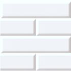 London Tile Effect Gloss White Bathroom Panel