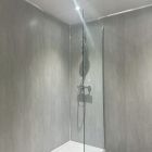 White Lava Matt PVC Shower Panel 1m