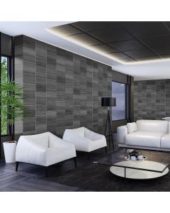 Multi Tile Anthracite 8mm Wall Panel