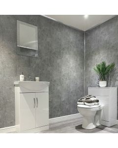 Grey Concrete Gloss PVC Panel 5mm