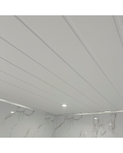 Matt White Twin Embedded PVC Panel